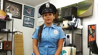 Police officer pawns her stuff and banged by nasty pawn guy